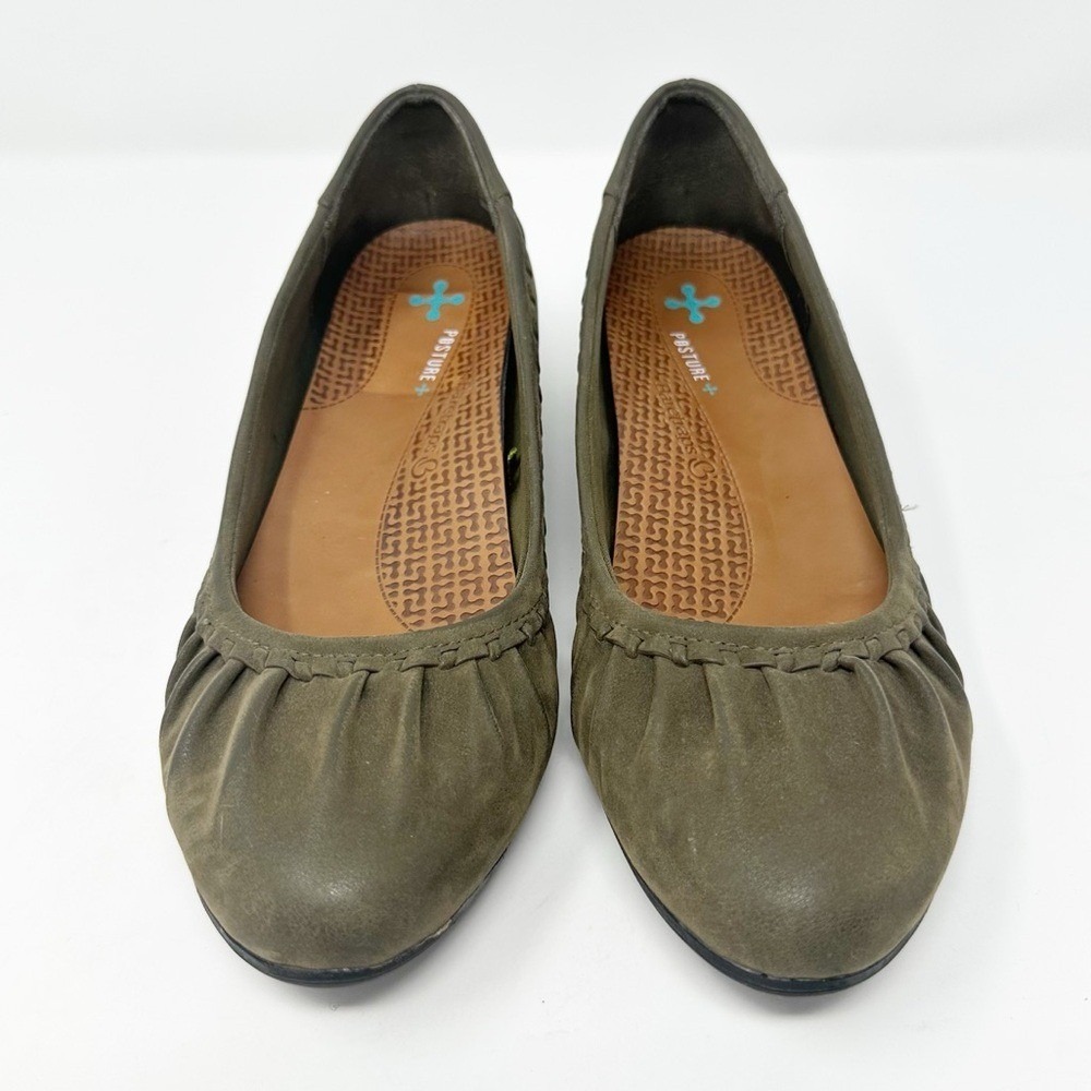 BareTraps Norma Posture+ Green Wedge‎ Round Toe Slip-On Shoes 8.5 - Picture 2 of 10
